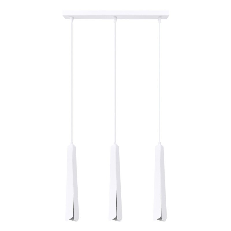 Lampe suspendue Prismatica 3L blanc