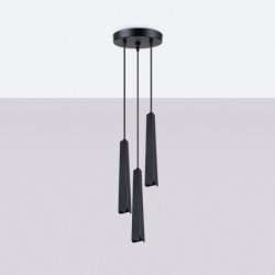 Lampe suspendue Prismatica 3P noir