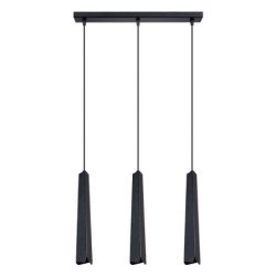 Lampe suspendue Prismatica 3L noir