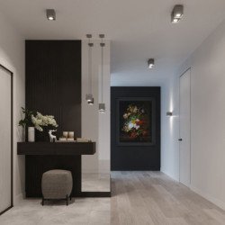 Plafonnier Quasar 1 gris