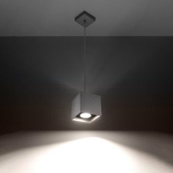 Lampe suspendue Quasar 1 gris