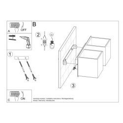 Applique Quasar 2 blanc