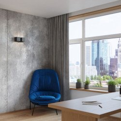 Applique Quasar 2 noir