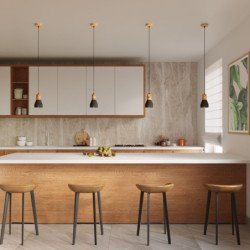 Lampe suspendue Quanta noir