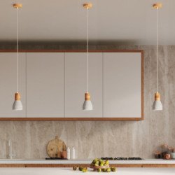 Lampe suspendue Quanta gris