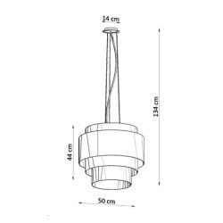 Lustre Haloa 50 blanc