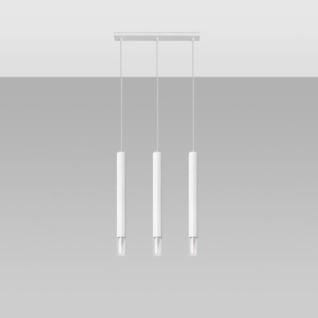 Lampe suspendue Ziva 3 blanc