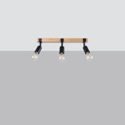 Plafonnier Naos 3 noir