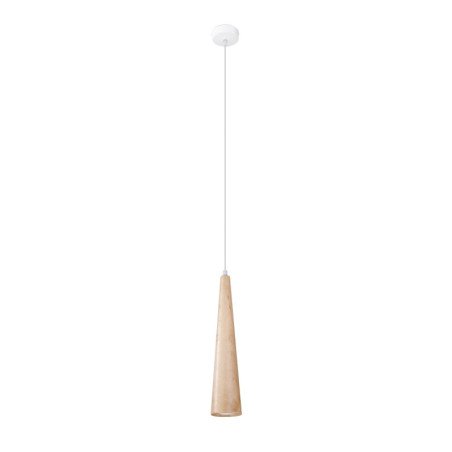 Lampe suspendue Lucia 1 en bois naturel