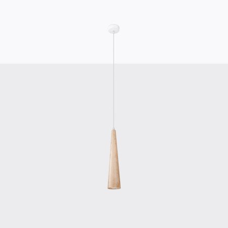 Lampe suspendue Lucia 1 en bois naturel