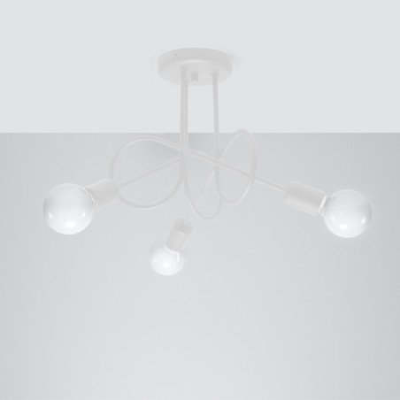Lustre Oktobot 3 blanc