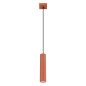 Lampe suspendue Onyx 1 rouge ocre