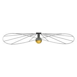 Applique / Plafonnier Solis 140 noir