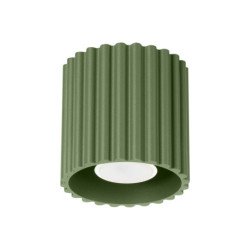 Plafonnier Aurélis 1 vert olive GU10