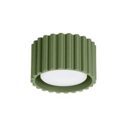 Plafonnier Aurélis 1 vert olive Gx53