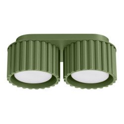 Plafonnier Aurélis 2 vert olive Gx53