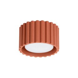 Plafonnier Aurélis 1 rouge ochra Gx53