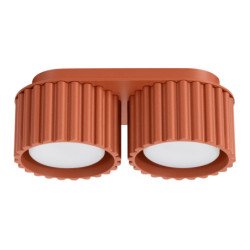 Plafonnier Aurélis 2 rouge ochra Gx53