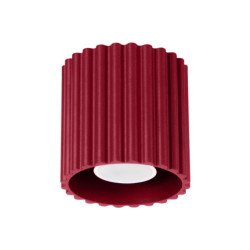 Plafonnier Aurélis 1 bordeaux GU10