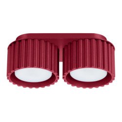 Plafonnier Aurélis 2 bordeaux Gx53