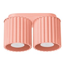 Plafonnier Aurélis 2 peach GU10