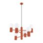 Lustre Orbis 6 rouge ochra