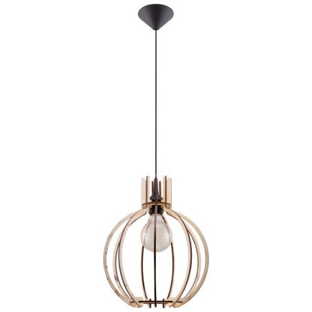 Lampe pendante Arcturus en bois naturel
