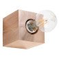 Applique Azimuth en bois naturel