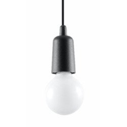 Lampe pendante Dione 1 noir
