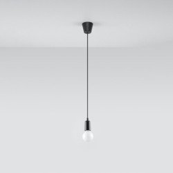 Lampe pendante Dione 1 noir