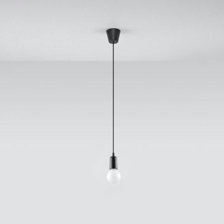 Lampe pendante Dione 1 noir