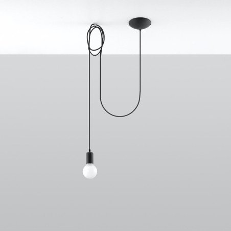 Lampe suspendue Electra 1 noir