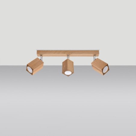 Plafonnier Kepler 3 chêne