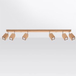 Plafonnier Kepler 6 chêne