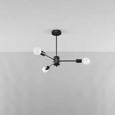 Lustre Lunaris 3 noir
