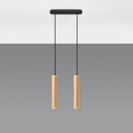 Lampe suspendue Lyric 2 bois