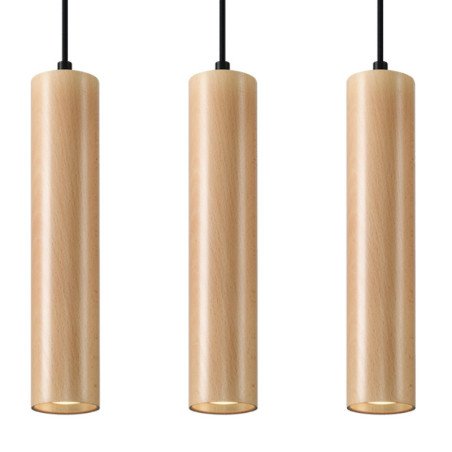 Lampe suspendue Lyric 3 bois