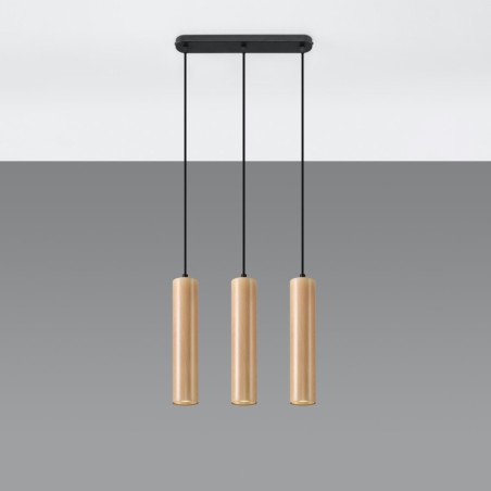 Lampe suspendue Lyric 3 bois