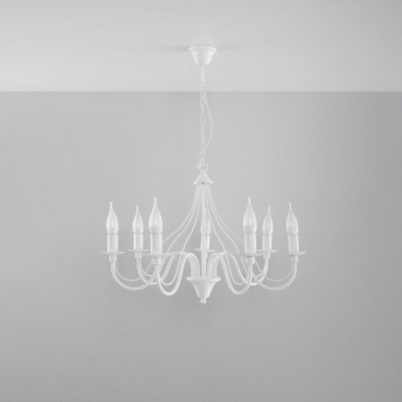 Lustre MinervaNebula 7 blanc