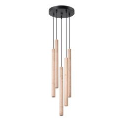 Lampe pendante Novastel 5P bois