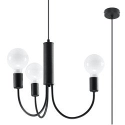 Lustre Polaris 3 noir