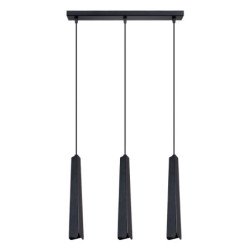 Lampe suspendue Prismatica 3L noir