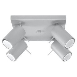 Plafonnier Lysandra 4 gris