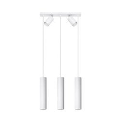 Lampe suspendue Lysandra 3 blanc