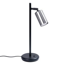 Lampe à poser Vespera noir/chrome