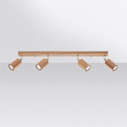 Plafonnier Tyrian 4 chêne