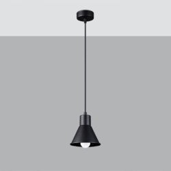 Lampe pendante Yara 1 noir [E27].